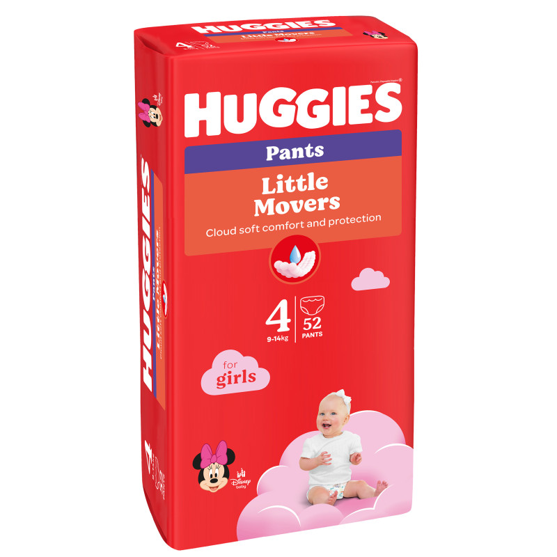 Sauskelnės  Huggies   9-14kg 52vnt Girls