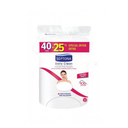 Kosmetiniai vatos tamponėliai Septona  50vnt