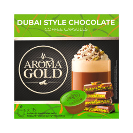 Kavos kapsulės  Aroma Gold  Dubai style chocolate, 16vnt 256g