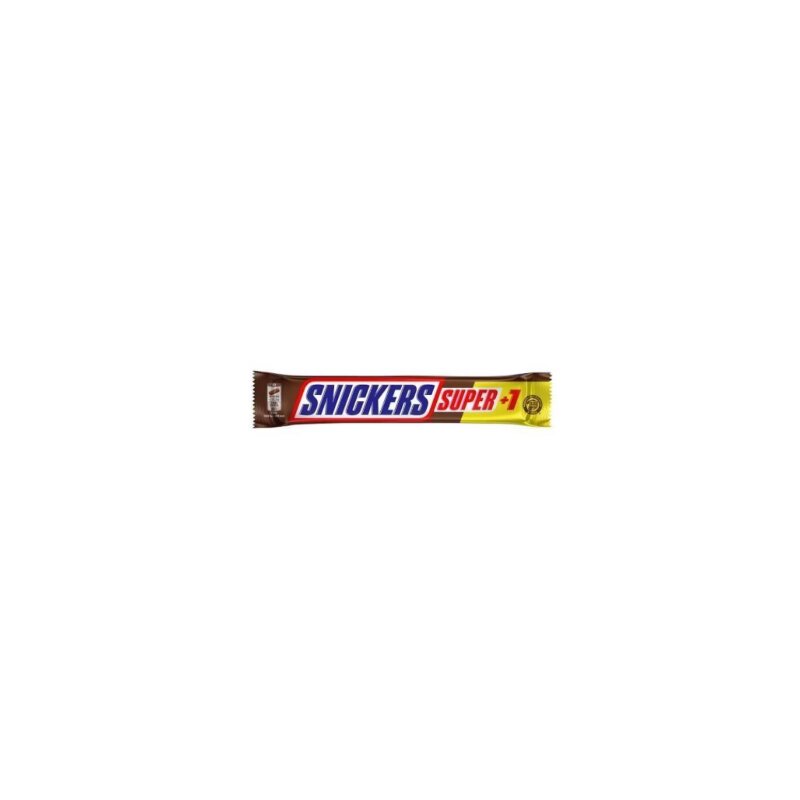 Šokoladinis batonėlis  Snickers  Super +1, su nugos bei karamelės įdaru ir žemės rieš., 112.5g