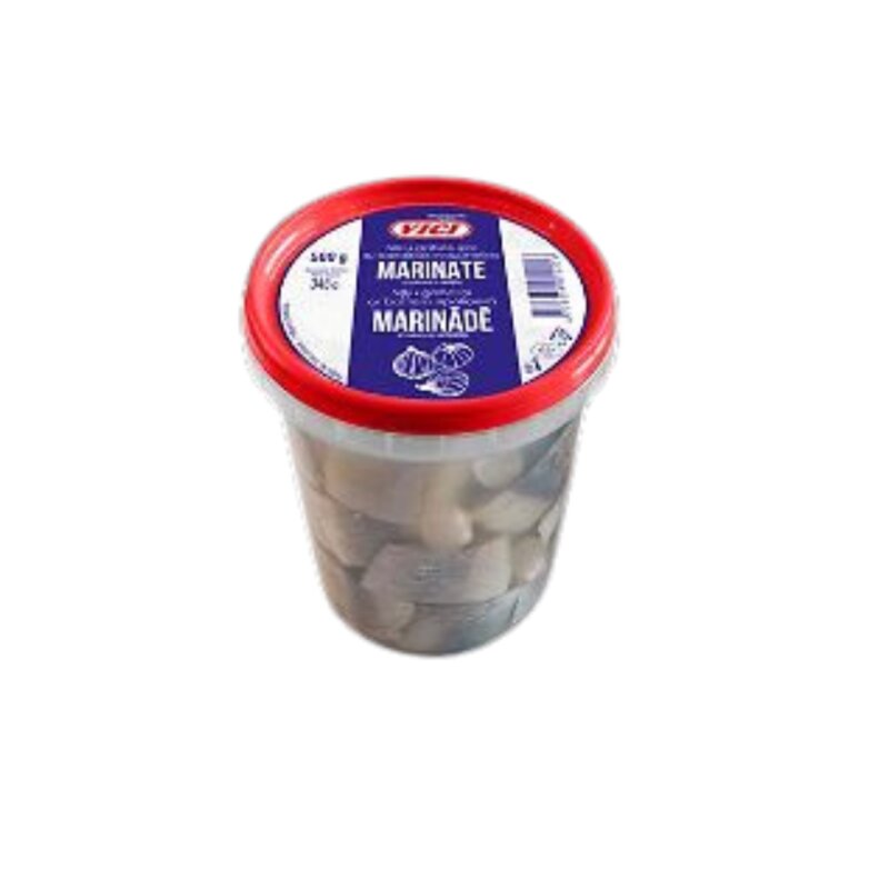 Silkių gabaliukai su baltaisiais svogūnėliais marinate, 500g