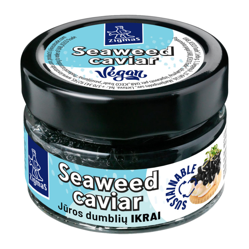 Juodieji dirbtiniai jūros dumblių ikrai 100g