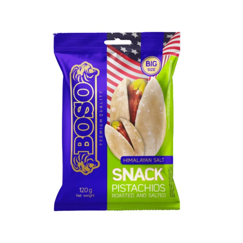 Skrudintos ir sūdytos Boso pistacijos, 120g