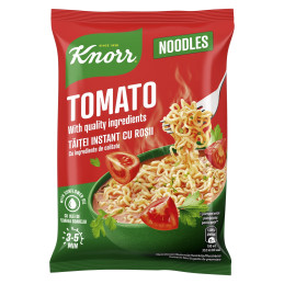 Greitai paruošiami makaronai  KNORR  pomidorų skonio 65g.