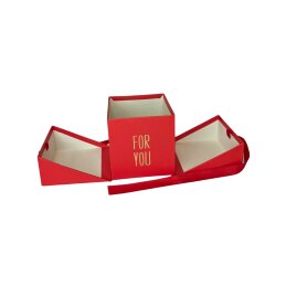 Dovanų dėžutė 1 vnt. 14,5x14,5x14,5 cm surišama