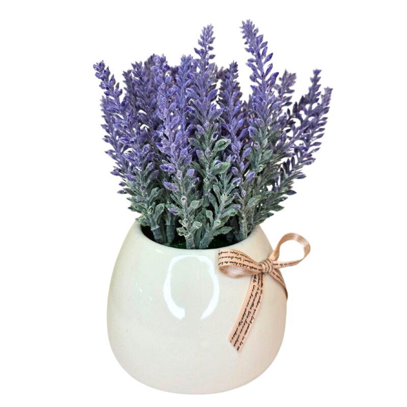Dirbtinės levandos vazonėlyje 135