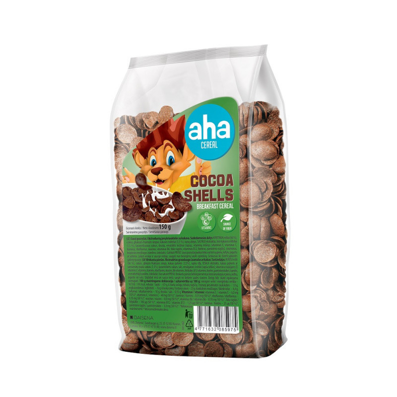 Sausi pusryčiai "Aha" 150g kakavinės kriauklelės