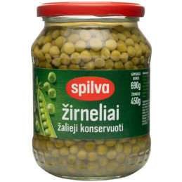 Konservuoti žirneliai SPILVA 690g/450g