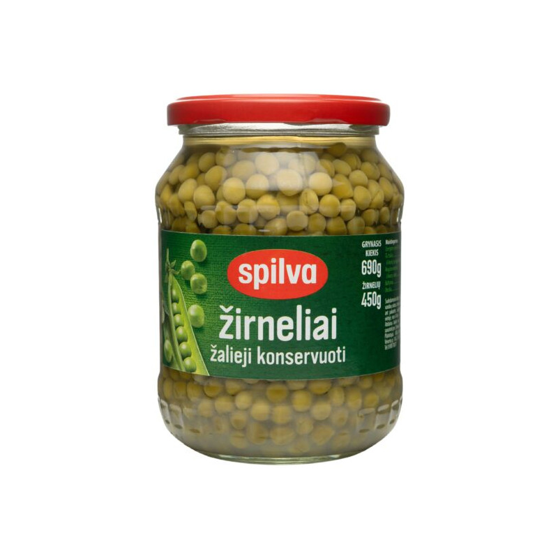 Konservuoti žirneliai SPILVA 690g/450g