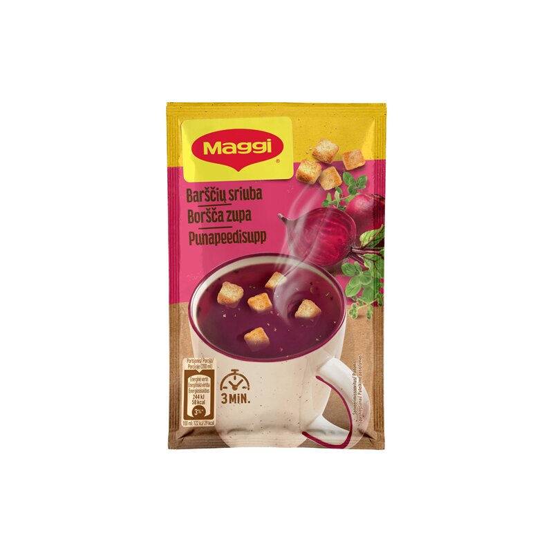 Barščių sriuba Maggi 16g su skrebučiais