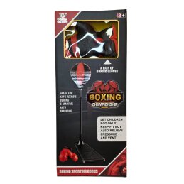 Pastatoma bokso kriaušė+pirštinės vaikams 856L2