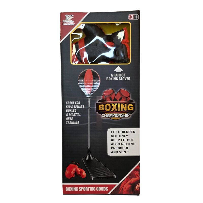 Pastatoma bokso kriaušė+pirštinės vaikams 856L2