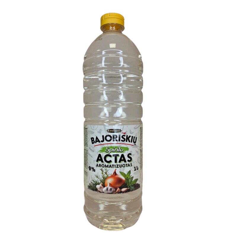 BAJORIŠKIŲ spirito actas 1L su prieskoniais 9%
