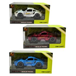 Žaislinė metalinė mašinėlė 1vnt. 3291B