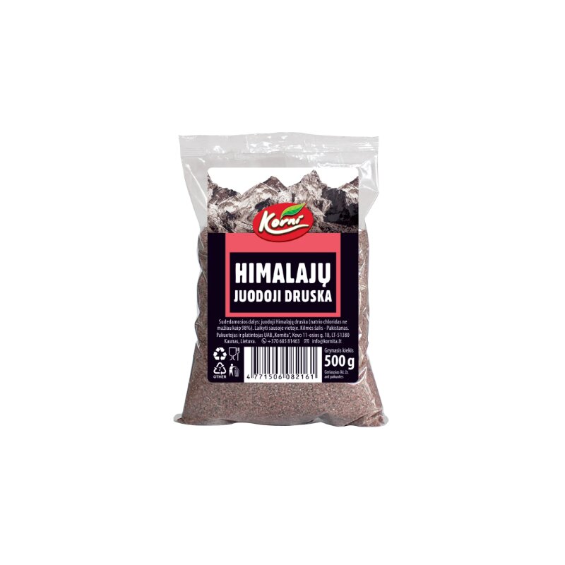 Natūrali juodoji "Himalajų" druska, 500g