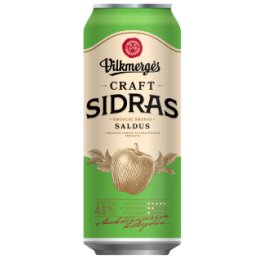 Sidras Vilkmergės  obuolių skonio (4.8%), 500 ml