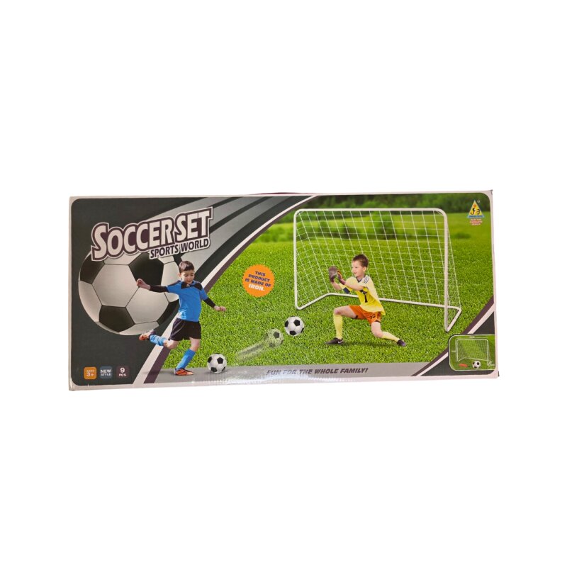 Žaisliniai metaliniai futbolo vartai+kamuolys JB8884D