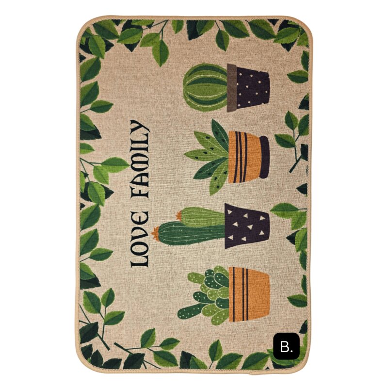 Durų kilimėlis gumine apačia  38*58cm F3-1681658