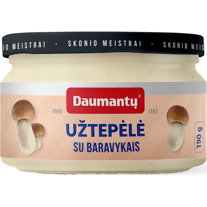 Užtepėlė  Daumantų  su baravykais 190g