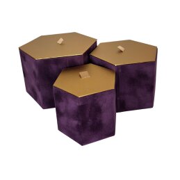 Dovanų dėžutė veliūrinė 1vnt. A-256