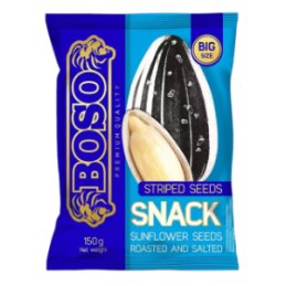 Skrudintos Boso saulėgrąžos su druska, 150g