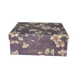 Dovanų dėžutė gėlėta 1vnt A-421