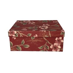 Dovanų dėžutė gėlėta 1vnt A-421