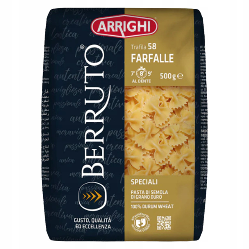 Makaronai ARRIGHI kaspinėliai 500g