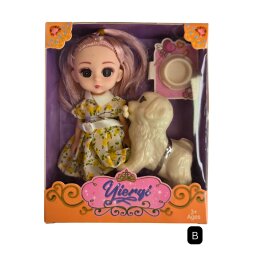Lėlė su priedais Yiergi 1vnt. 8005