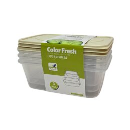 Plastikiniai indeliai su dangteliais 3vnt. 047160