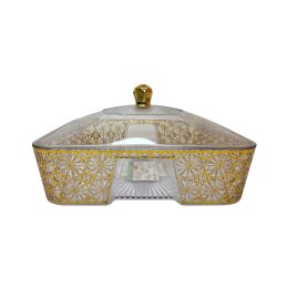 Plastikinė serviravimo lėkštė su dangčiu 066755