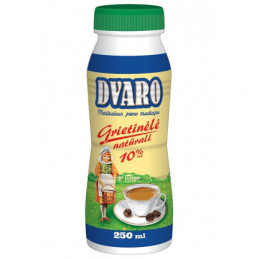 Natūrali DVARO grietinėlė 10% rieb., 250ml