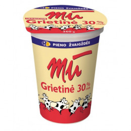 Grietinė MŪ 30% rieb., 360g