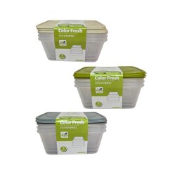 Plastikiniai indeliai su dangteliais 3vnt  047162