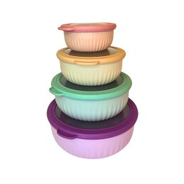 Plastikniai indeliai su dangteliais 4vnt  WF034618