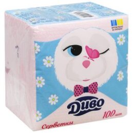 Stalo servetėlės Divo rožinės 33*33 100vnt