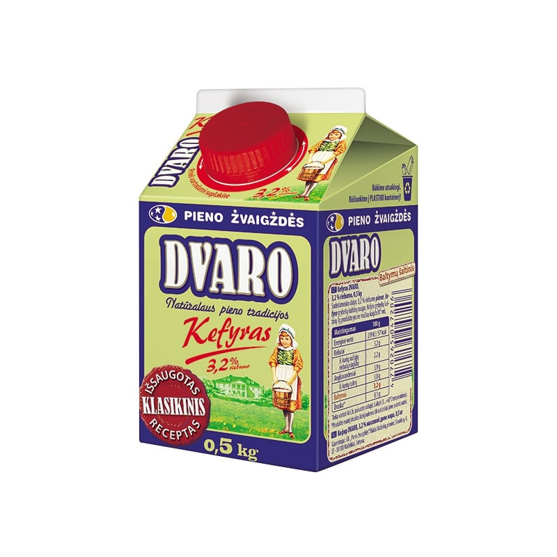 Kefyras DVARO 3,2% rieb., 500ml