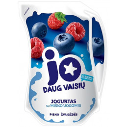 Jogurtas  JO su miško uogomis ir bifidobakterijomis 2,4% rieb.,  900g