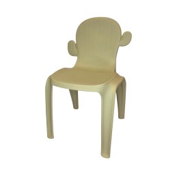 Vaikiška kėdutė su atlošu plastikinė 062769
