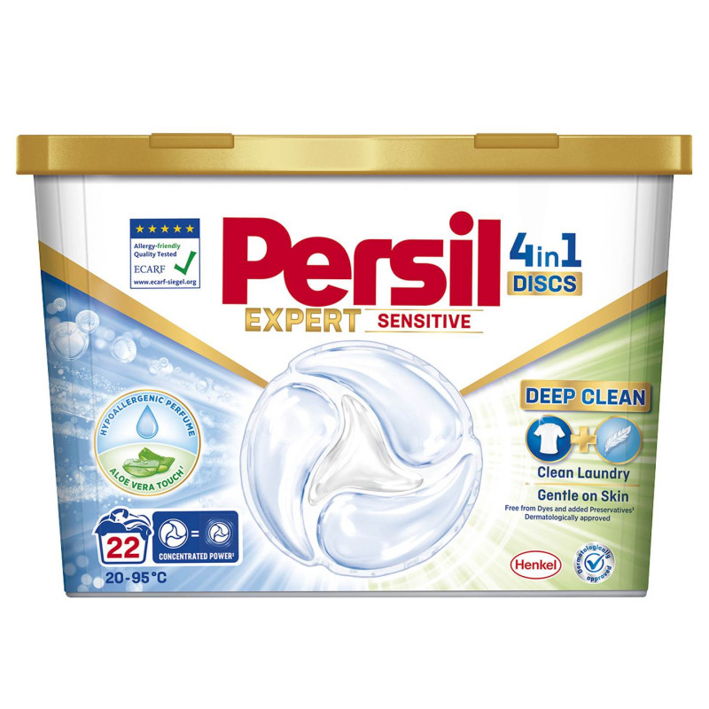 Skalbimo kapsulės  Persil  Expert Sensitive 22vnt