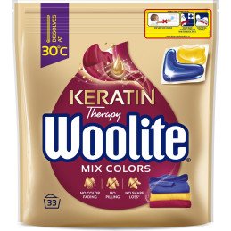 Skalbimo kapsulės   Woolite  Keratin Color 33x20g