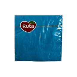 Servetėlės RŪTA mėlynos 33*33cm 20vnt 3 sluoksnių