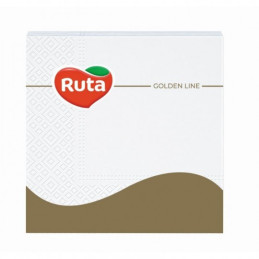 Servetėlės RŪTA  33x33cm 20vnt baltos 3sluoksnių