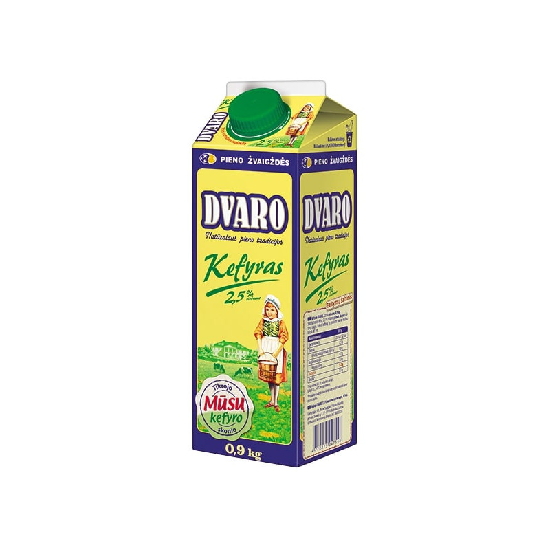 Kefyras DVARO 2.5% rieb., 900ml