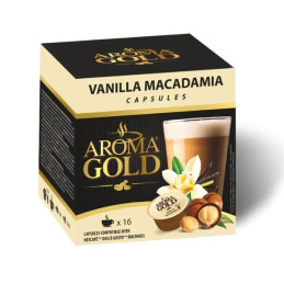 Kavos kapsulės  Aroma Gold  Vanilla Macadamia, 16vnt 256g