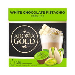 Kavos kapsulės  Aroma Gold  White Chocolate Pistacio, 16vnt 256g