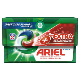 Skalbimo kapsulės  Ariel   20vnt Extra Clean