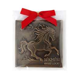 Reljefinis juodasis šokoladas  Sėkmės  45g