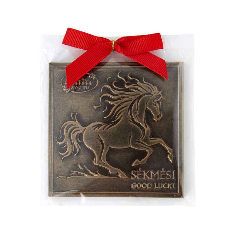 Reljefinis juodasis šokoladas  Sėkmės  45g