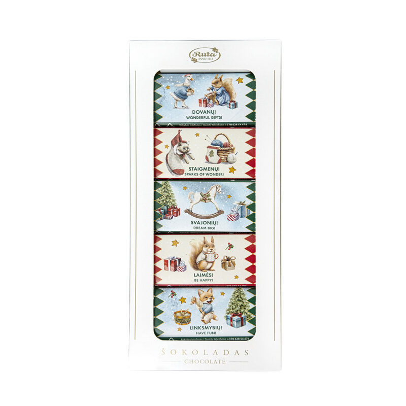 Pieninių šokoladukų rinkinys  Mažų Stebuklų , 90g (5x18g)